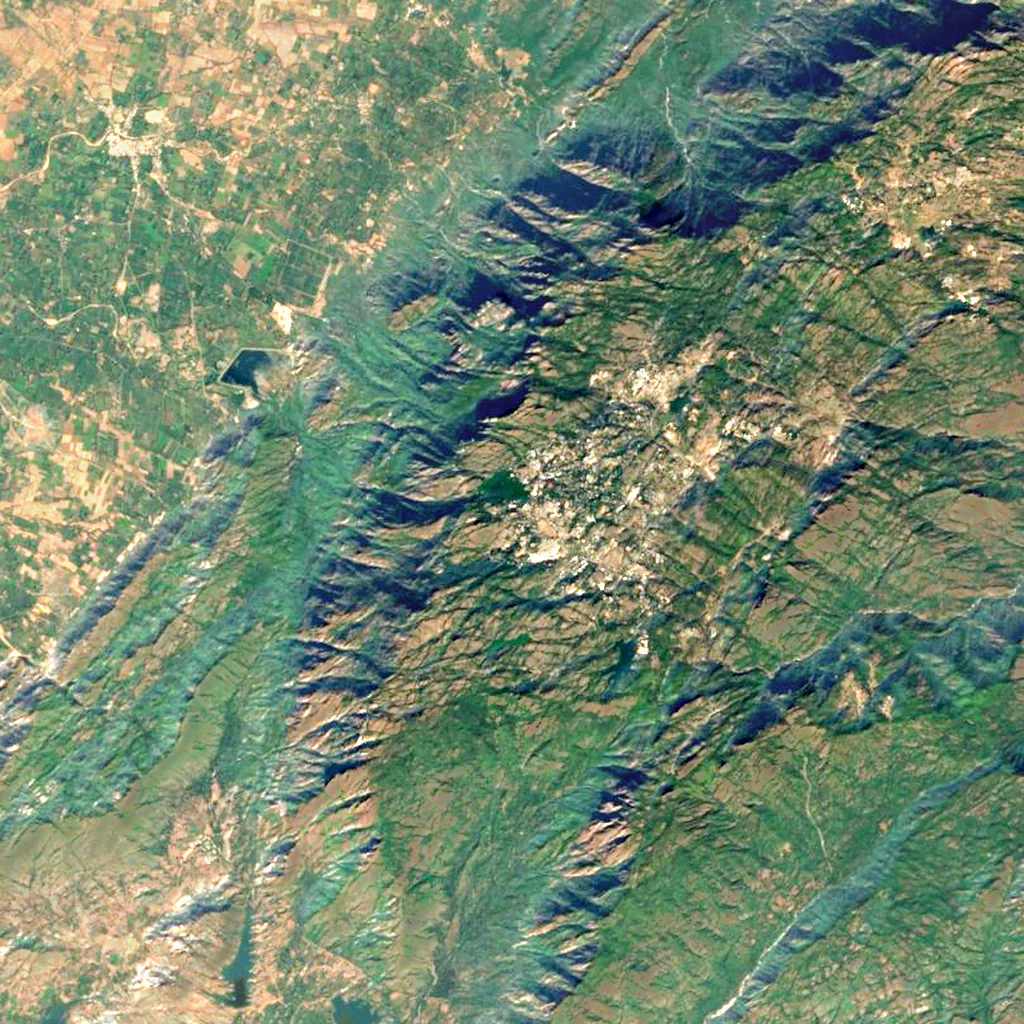 Aburaj seen from above (Sentinel-2)