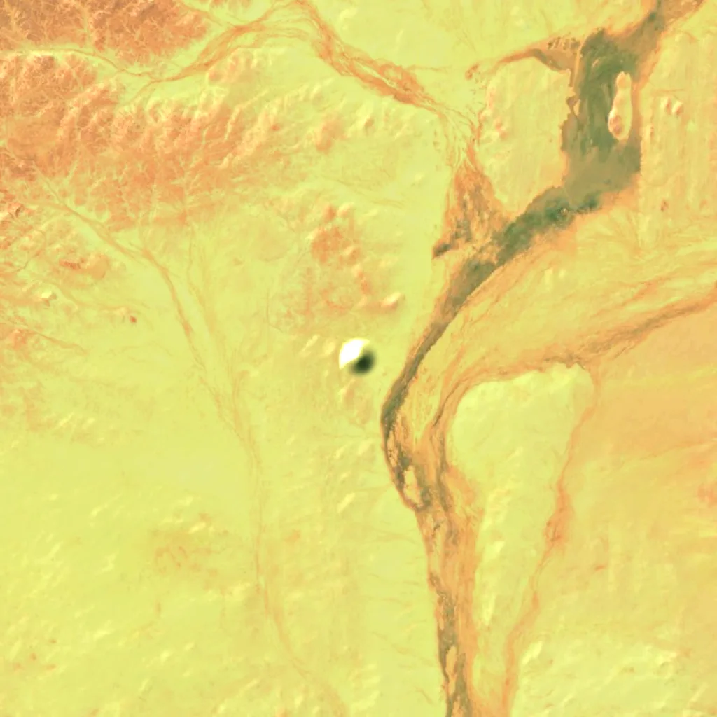 Adrar des Ifoghas seen from above (Sentinel-2)