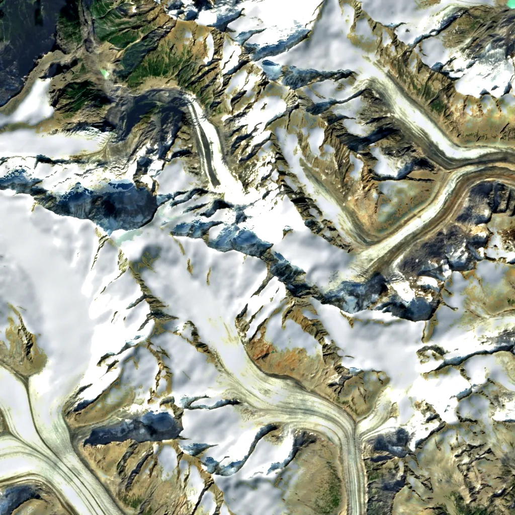 Agassizhorn seen from above (Sentinel-2)