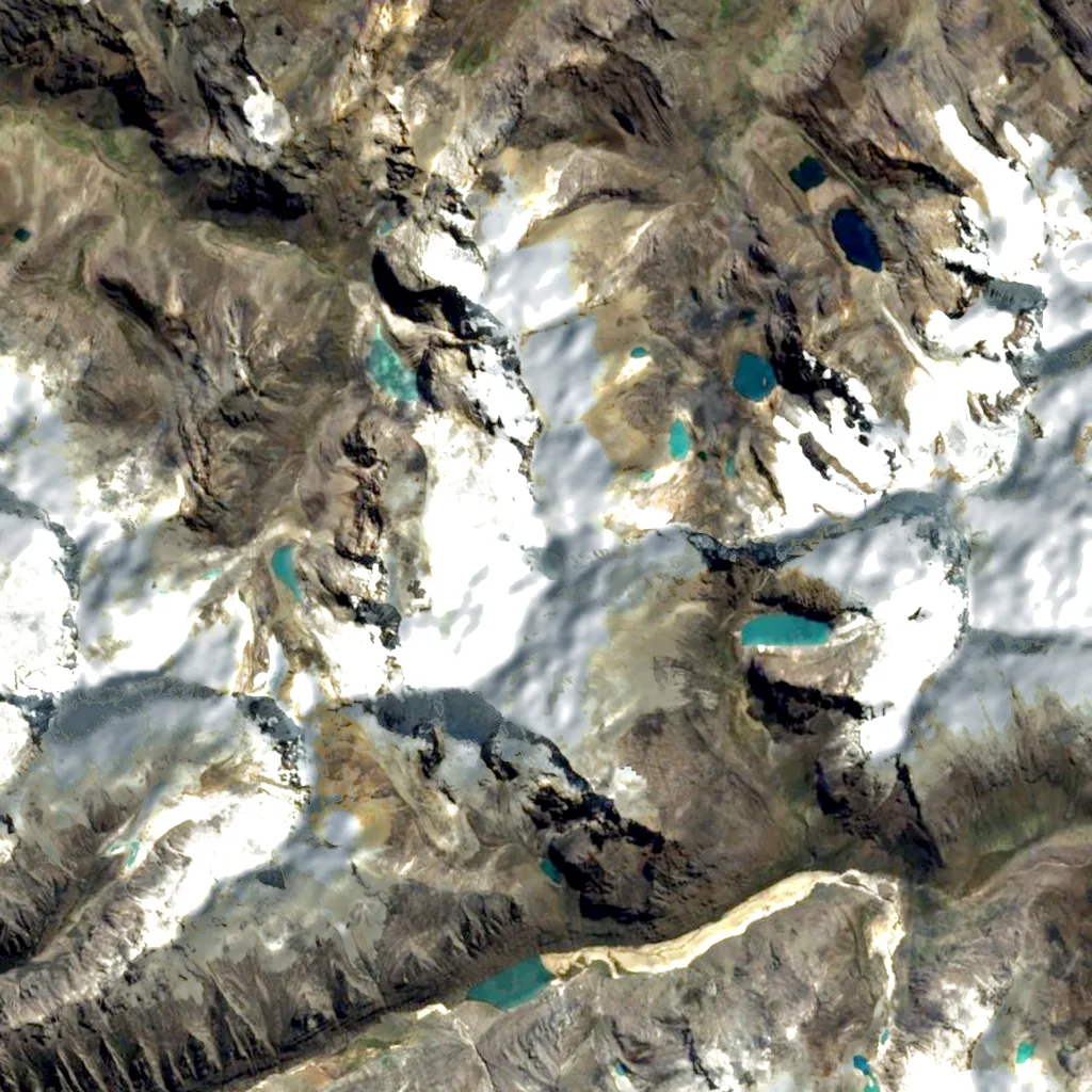 Alpamayo seen from above (Sentinel-2)