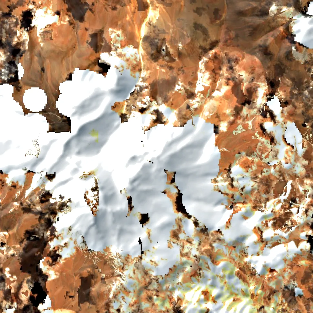 Antofalla seen from above (Sentinel-2)