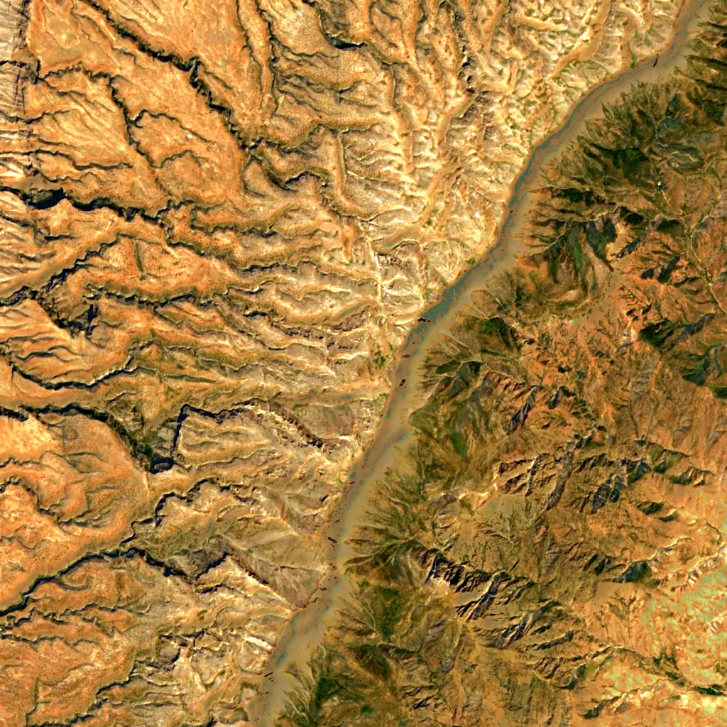 Aýrybaba seen from above (Sentinel-2)