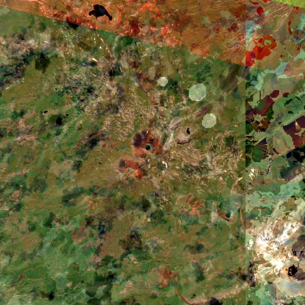 Azhdahak seen from above (Sentinel-2)