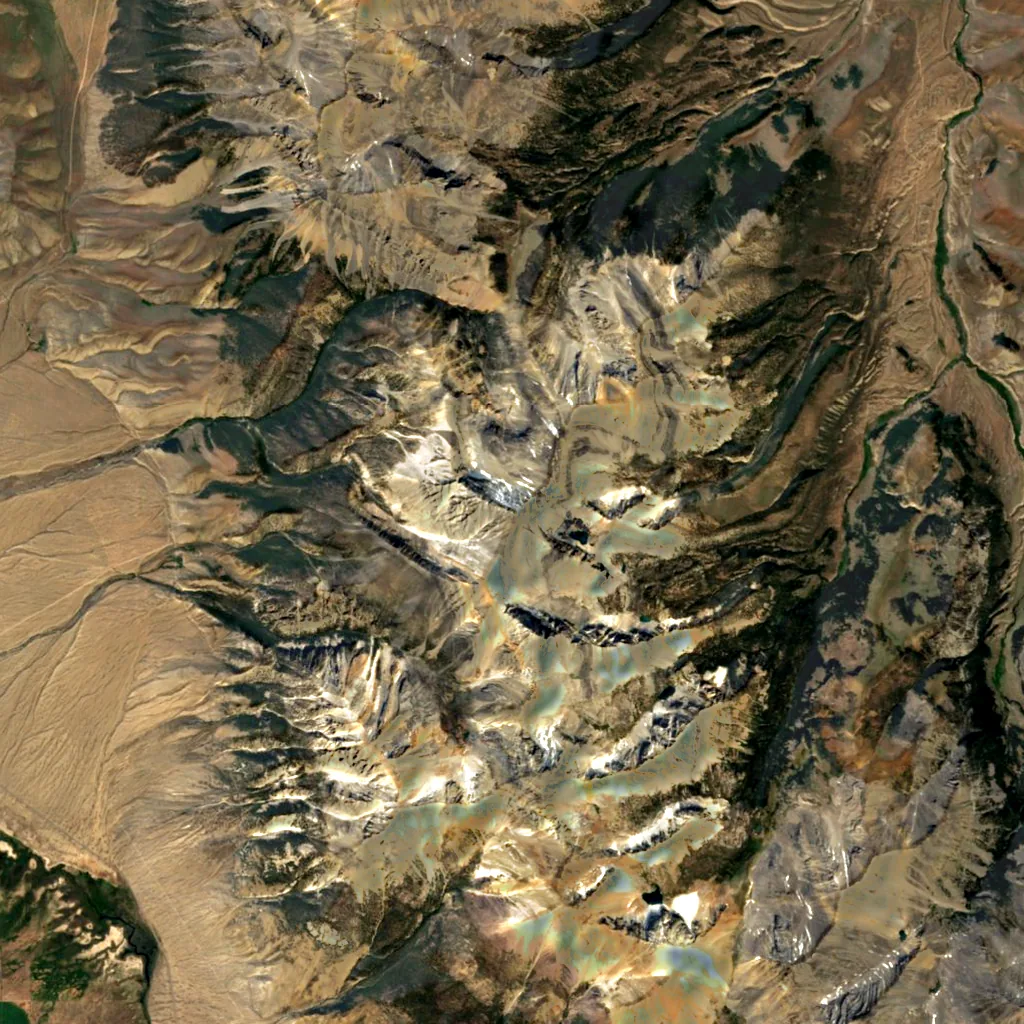 Borah Peak seen from above (Sentinel-2)