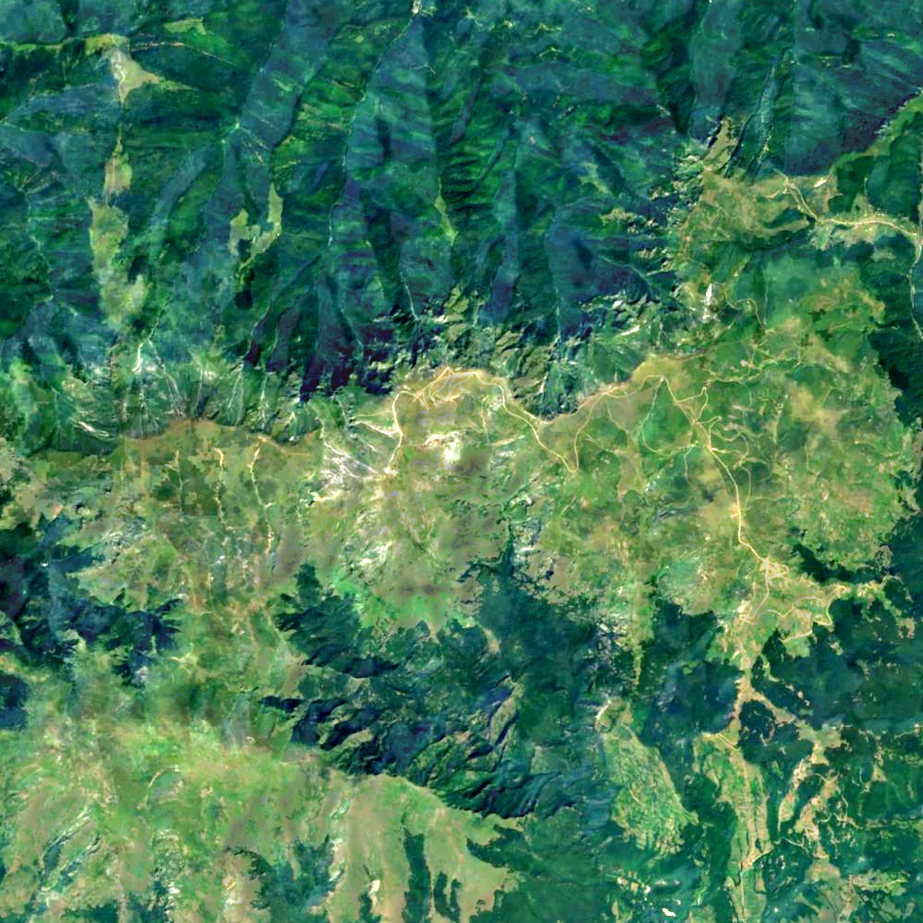 Botev Peak seen from above (Sentinel-2)