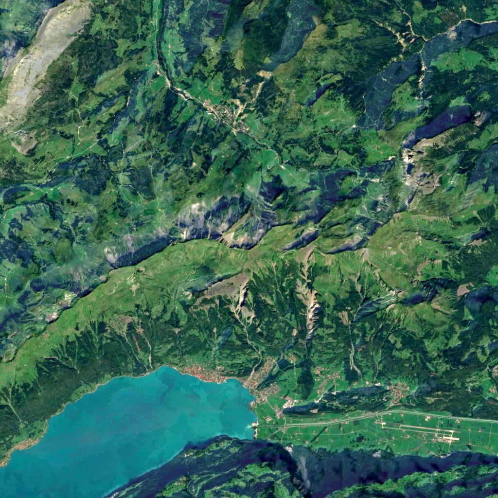 Brienzer Rothorn seen from above (Sentinel-2)