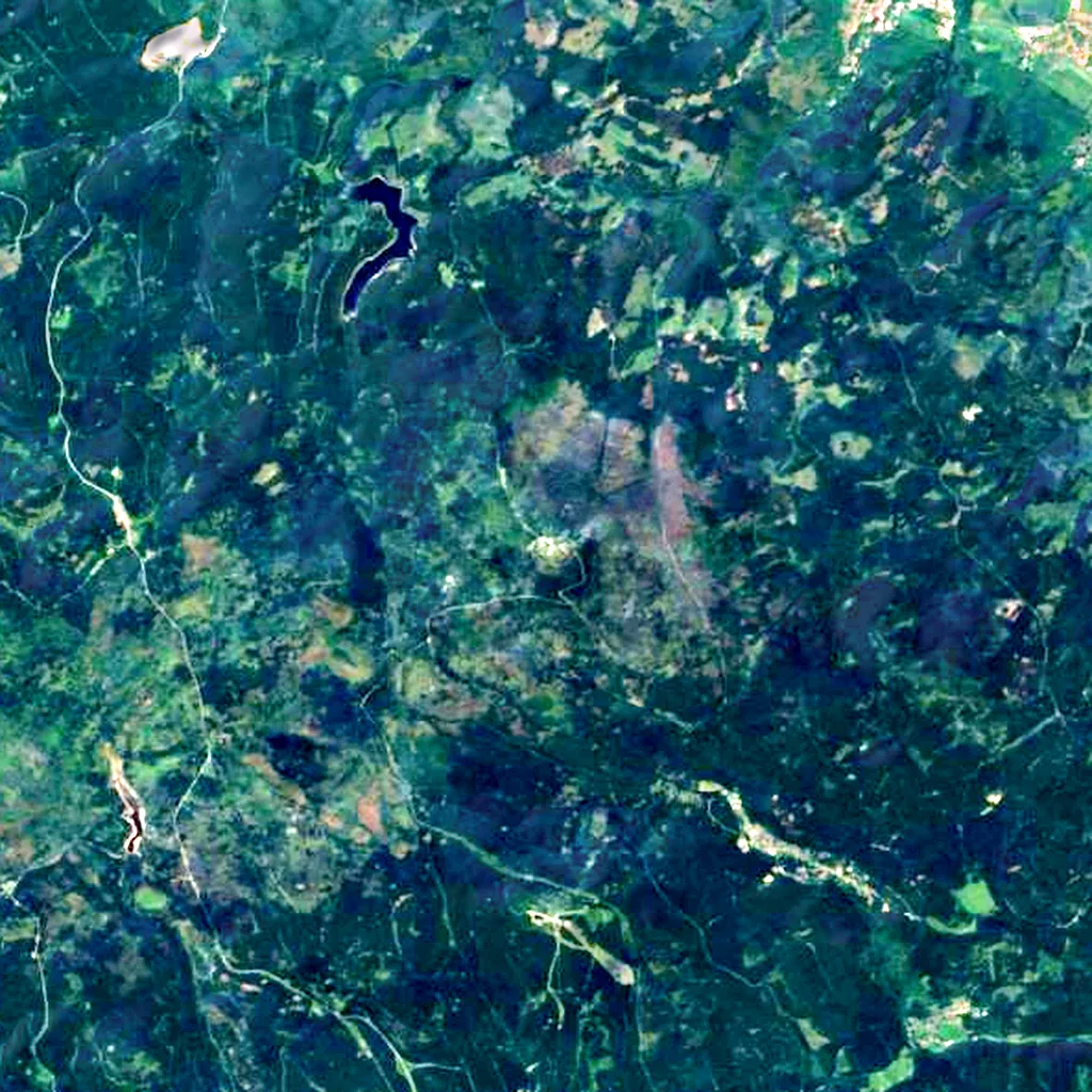 Brocken seen from above (Sentinel-2)