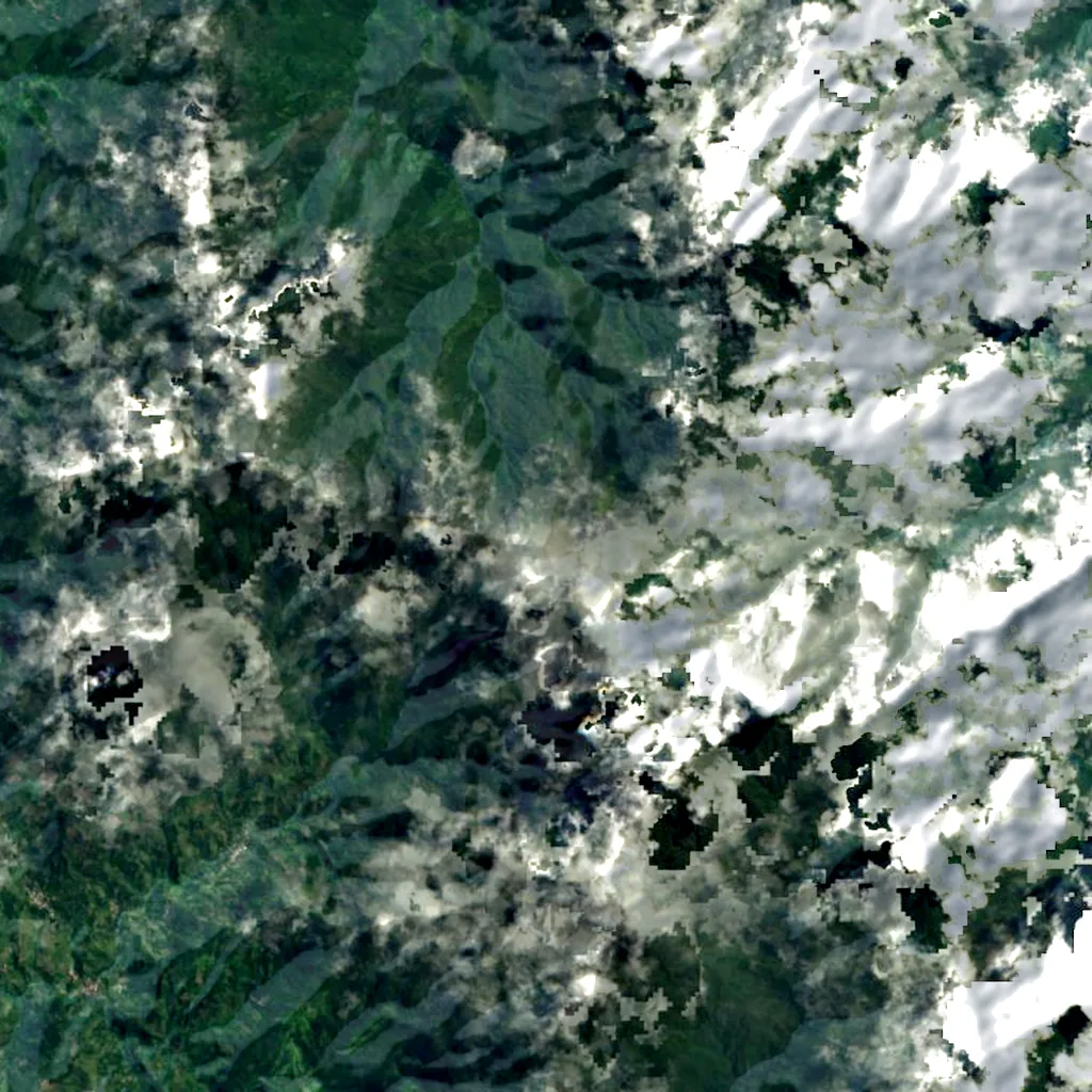 Buntu Rantemario seen from above (Sentinel-2)