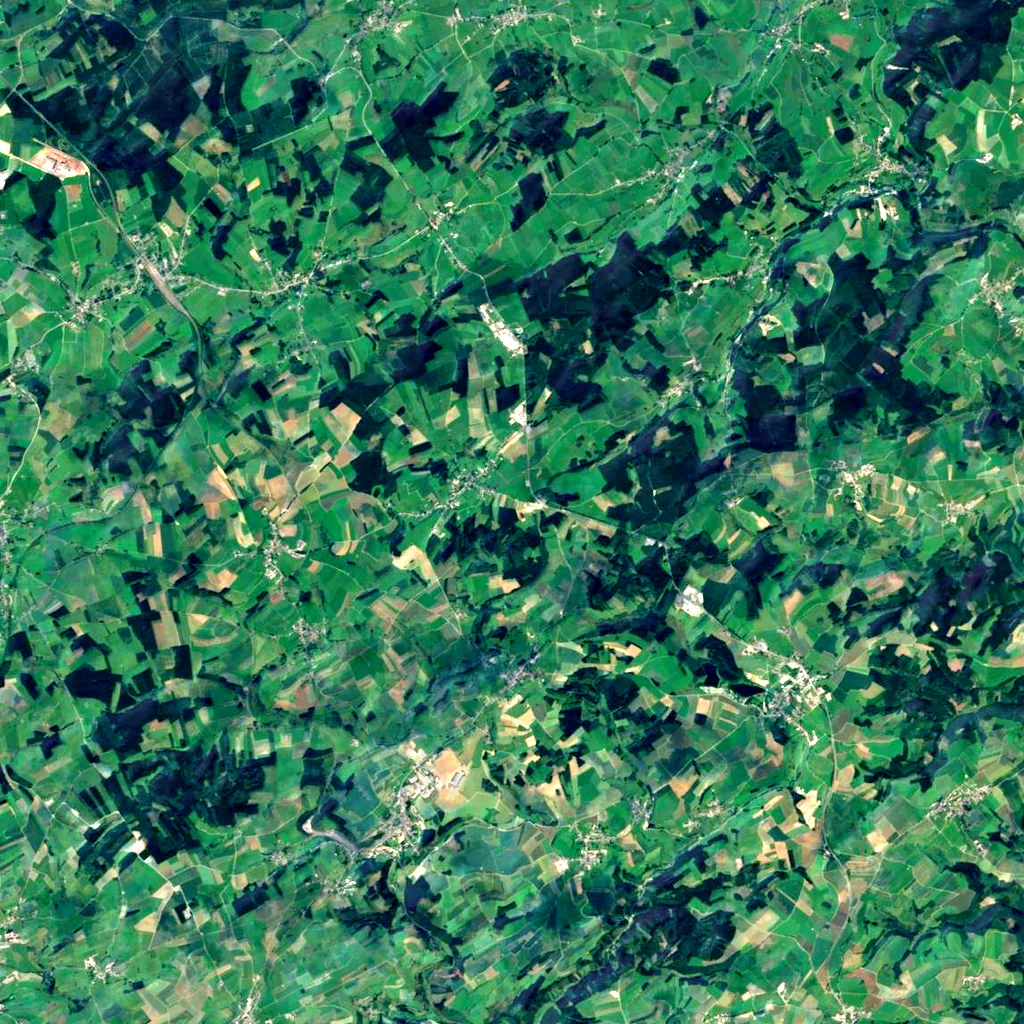 Buurgplaatz seen from above (Sentinel-2)