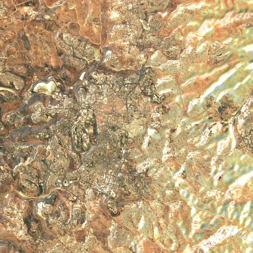 Calvary seen from above (Sentinel-2)