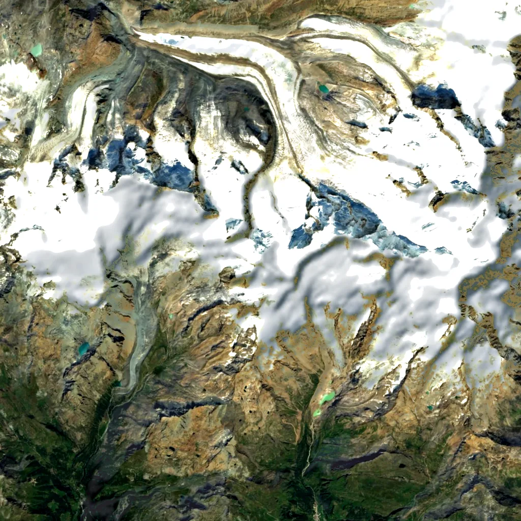 Castor seen from above (Sentinel-2)
