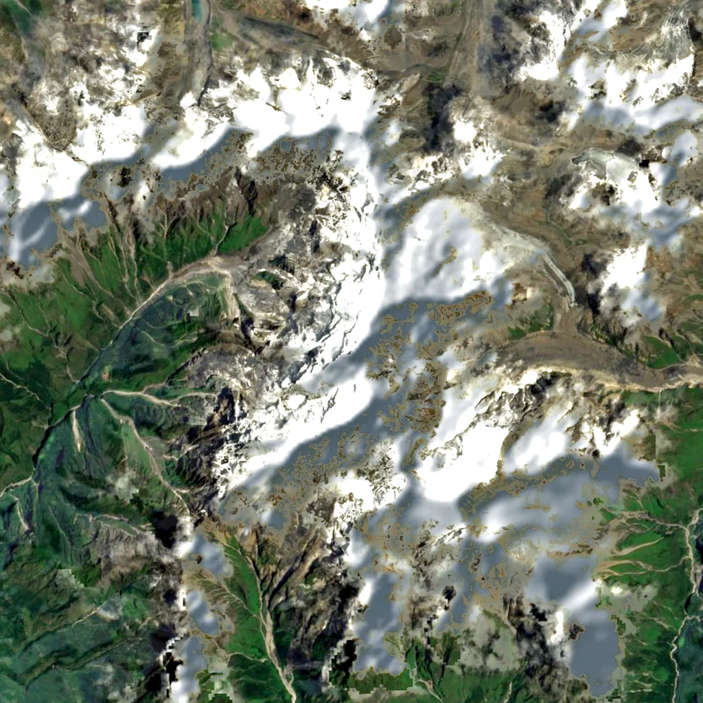 Chamar seen from above (Sentinel-2)