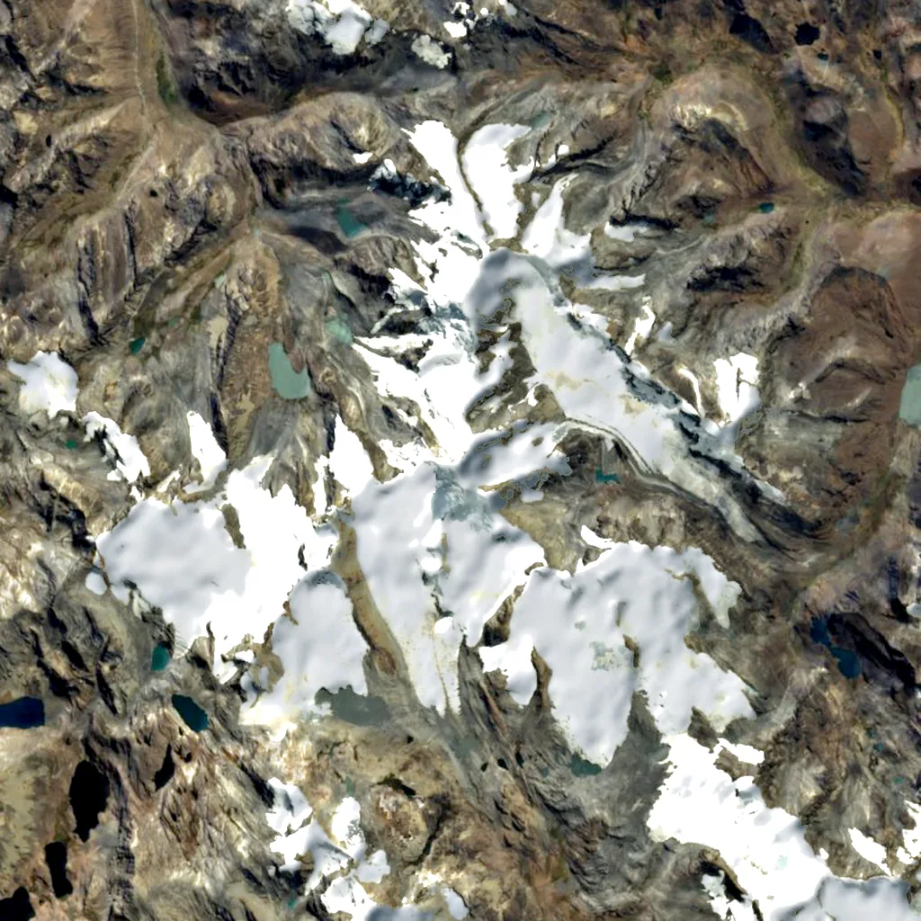Chaupi Orco seen from above (Sentinel-2)
