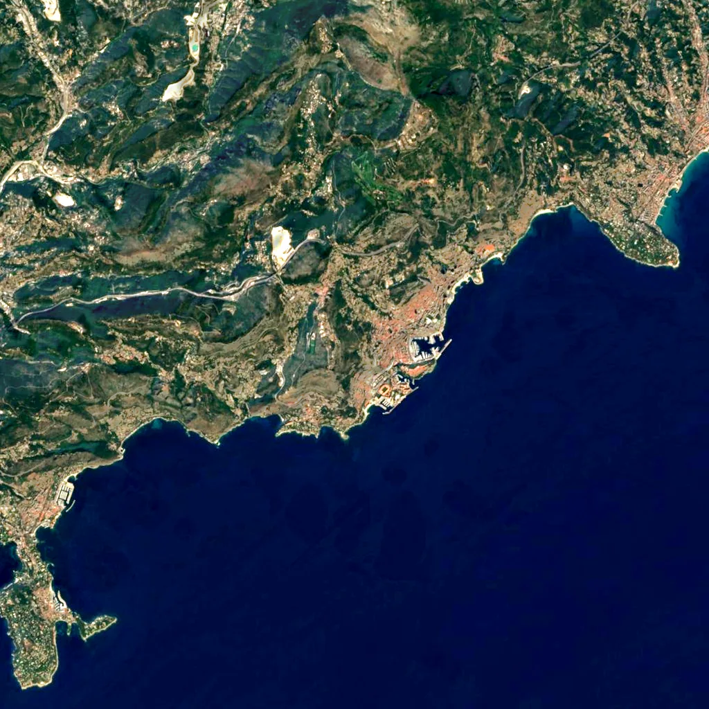 Chemin des Révoires seen from above (Sentinel-2)