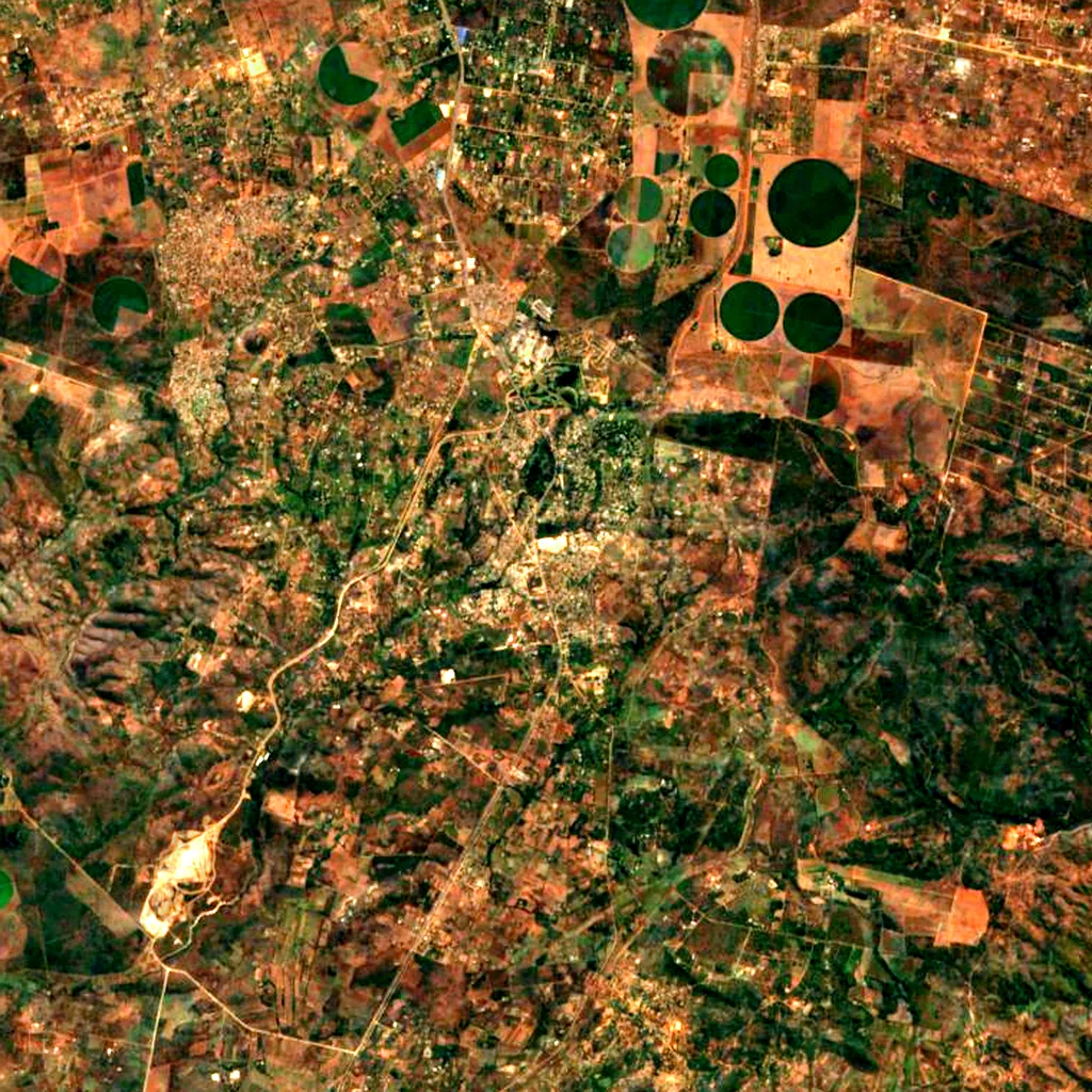 Chilanga seen from above (Sentinel-2)