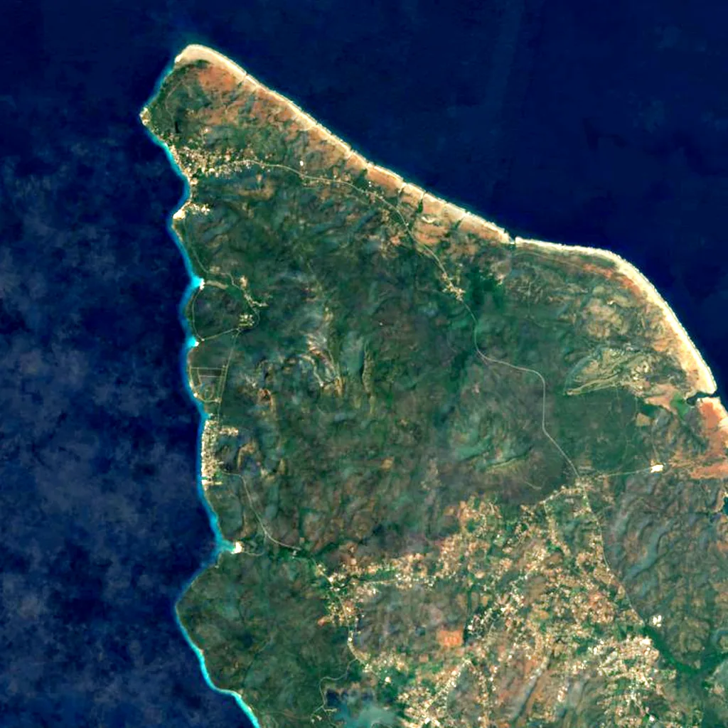 Christoffelberg seen from above (Sentinel-2)