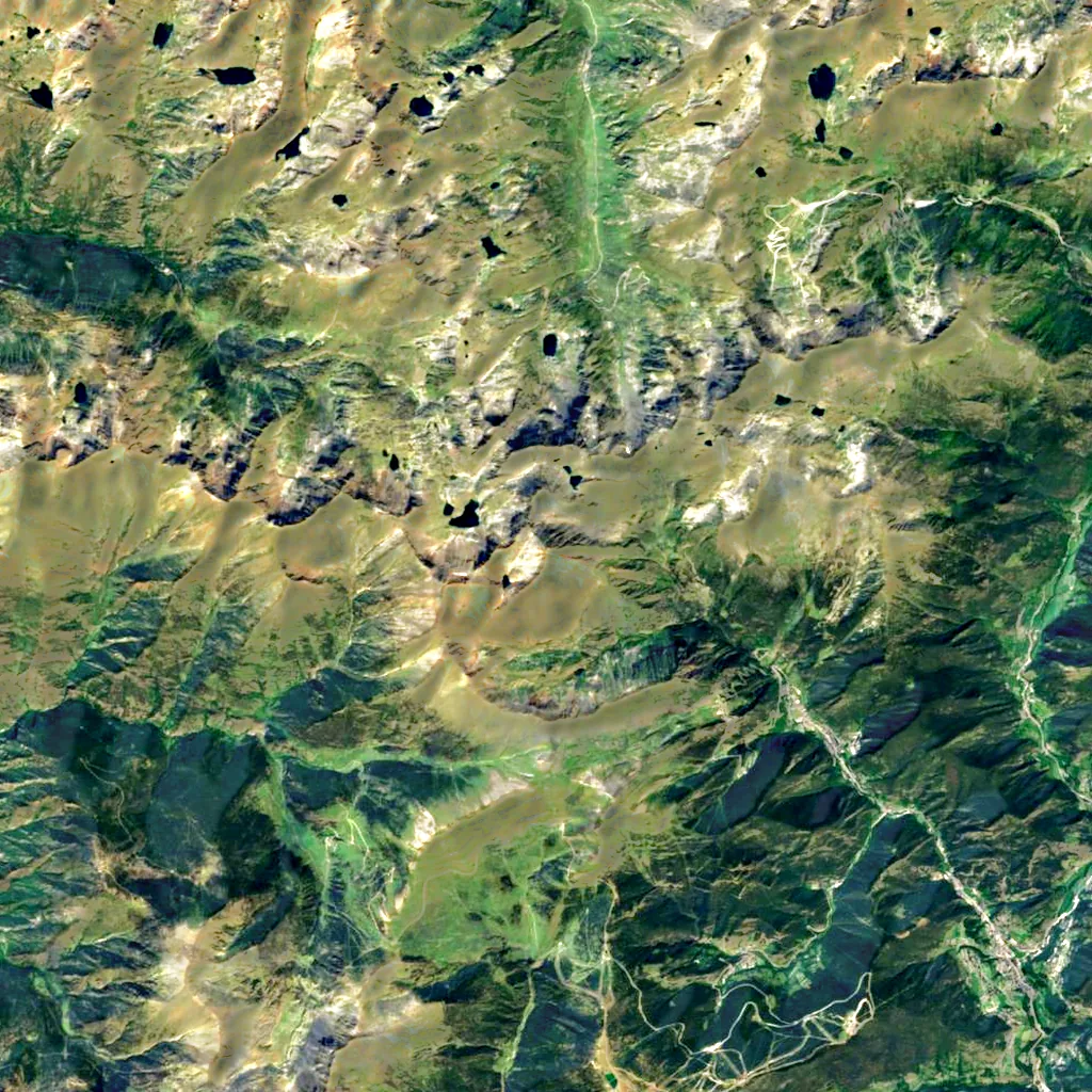 Coma Pedrosa seen from above (Sentinel-2)
