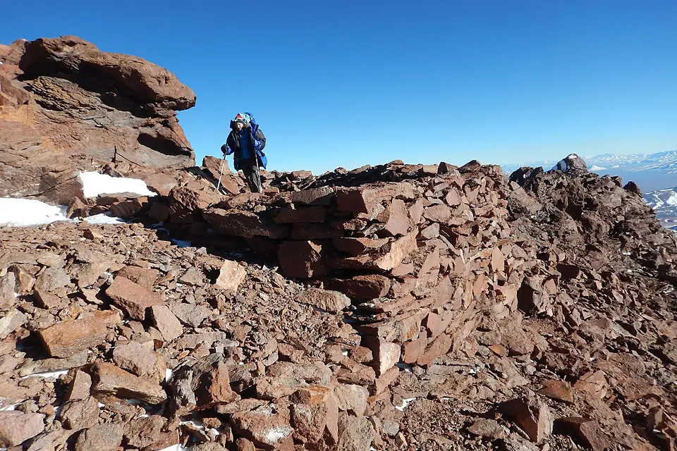 Incan Platform at the north fore-summit