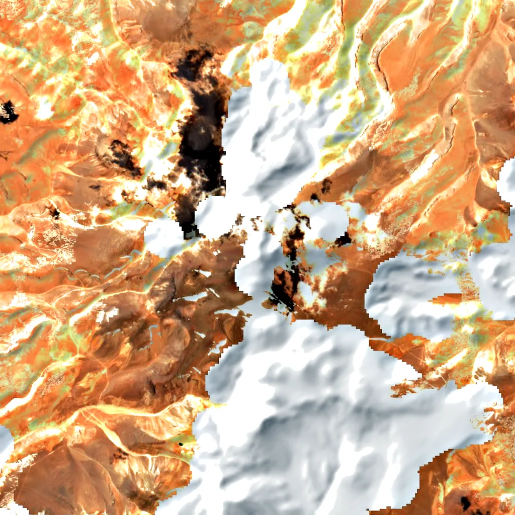 Copiapó volcano seen from above (Sentinel-2)