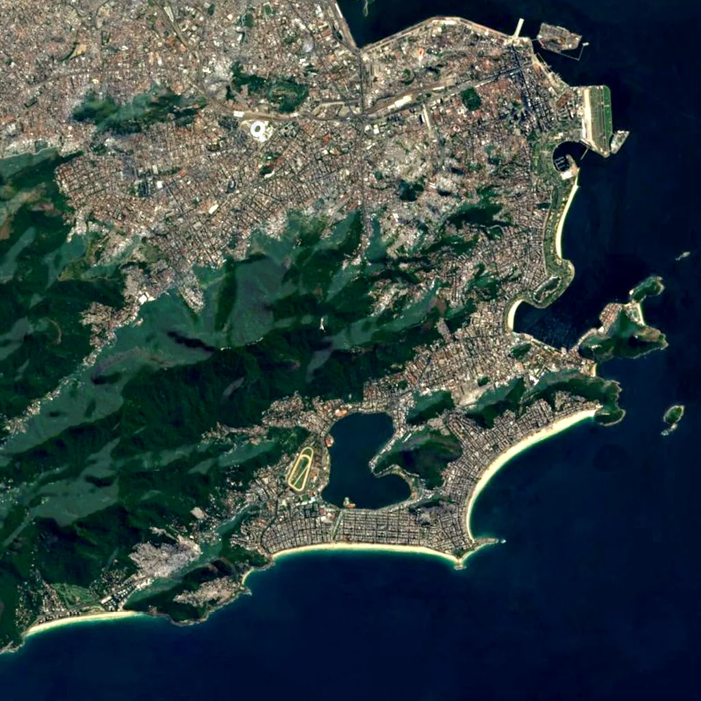 Corcovado seen from above (Sentinel-2)