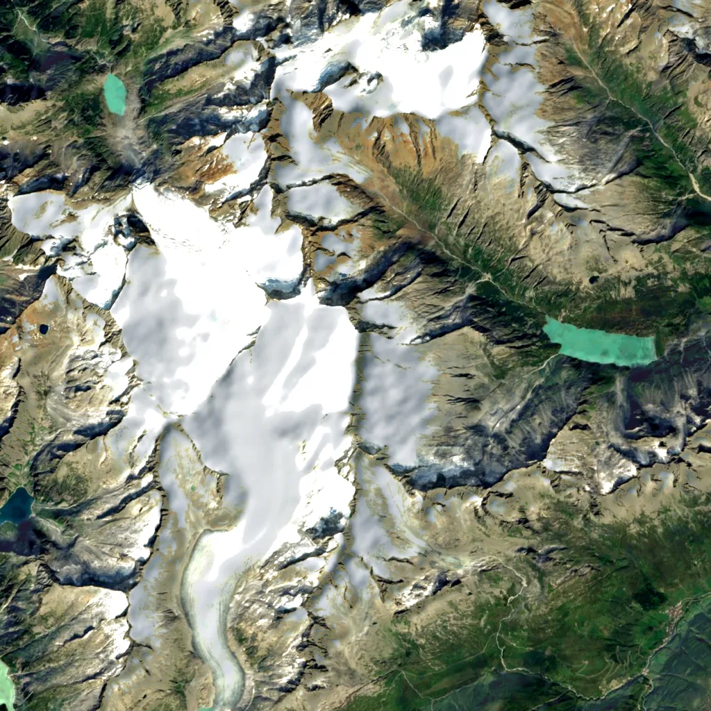 Dammastock seen from above (Sentinel-2)