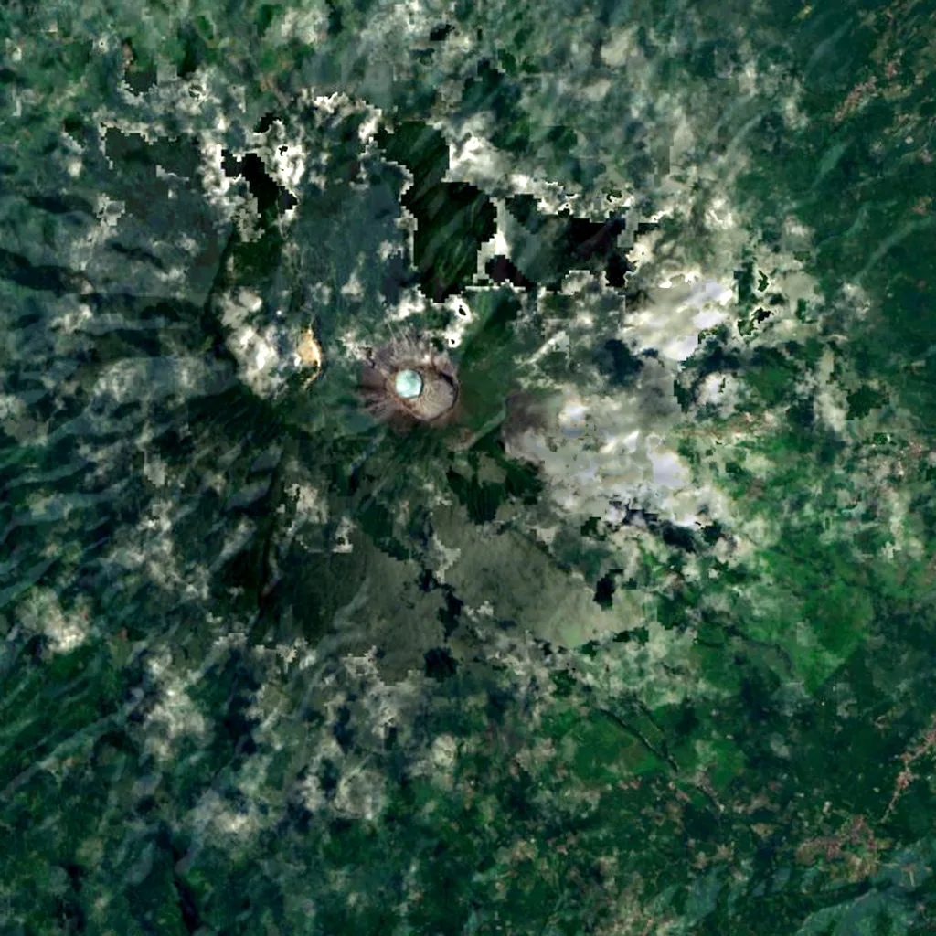 Dempo seen from above (Sentinel-2)