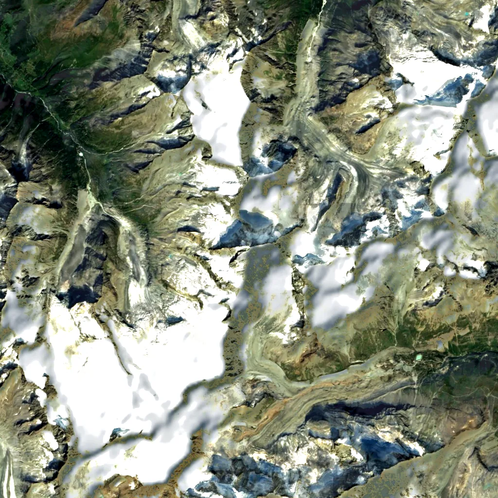 Dent Blanche seen from above (Sentinel-2)