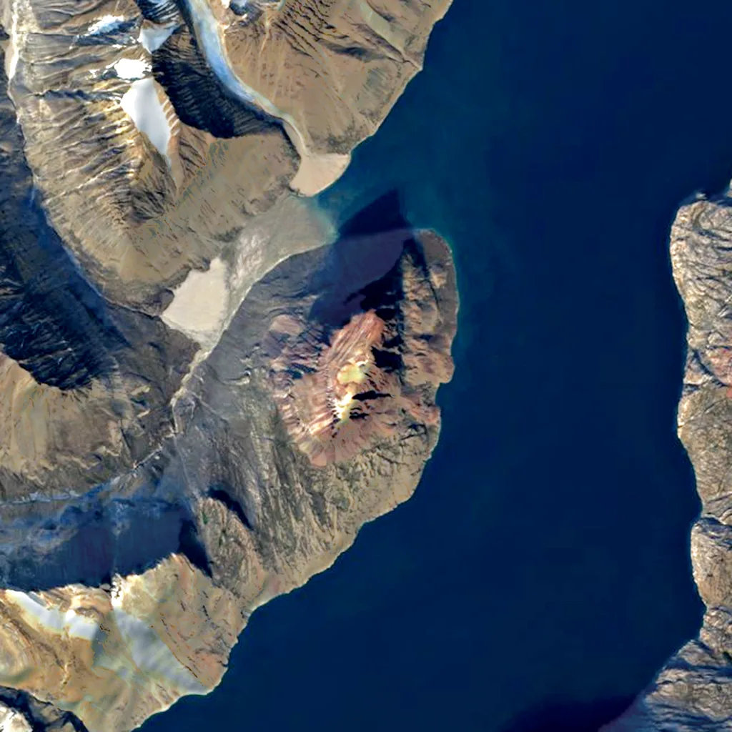 Devil's Castle seen from above (Sentinel-2)