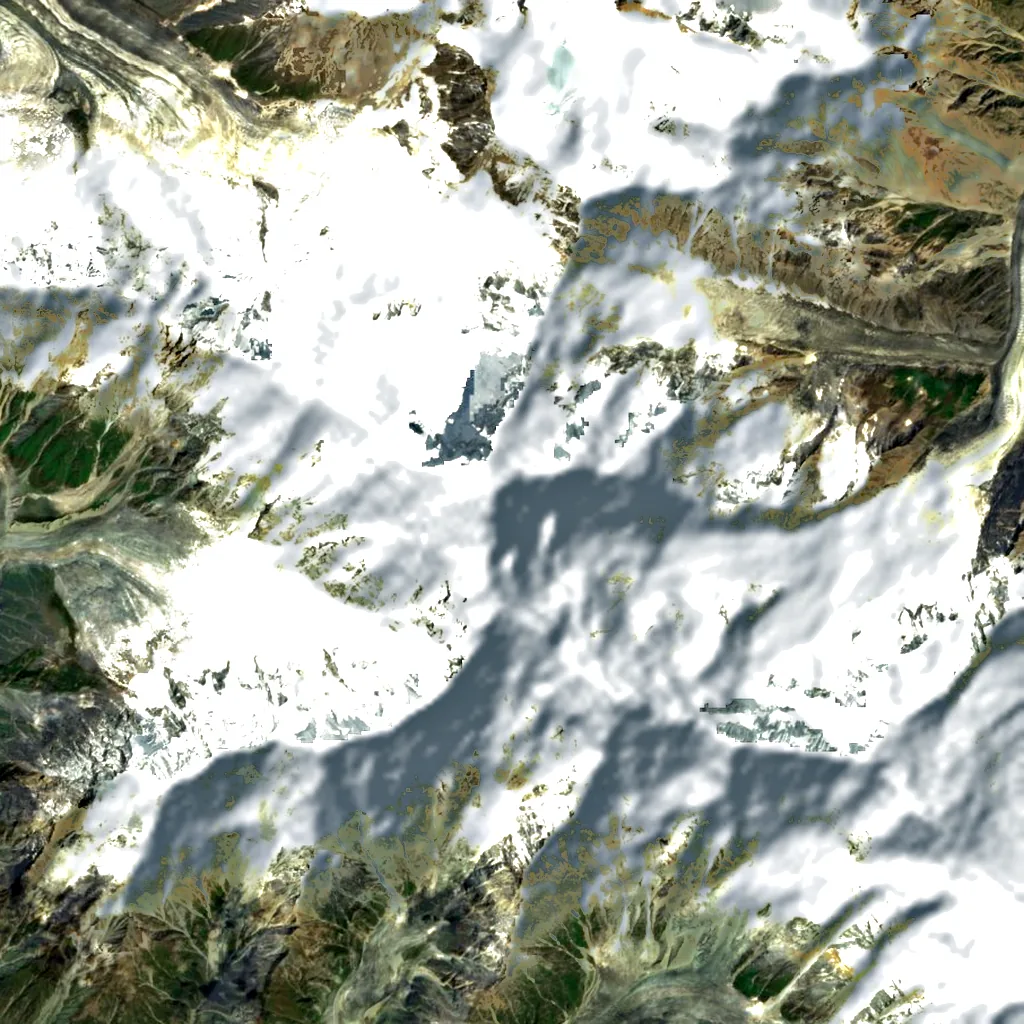 Diran seen from above (Sentinel-2)