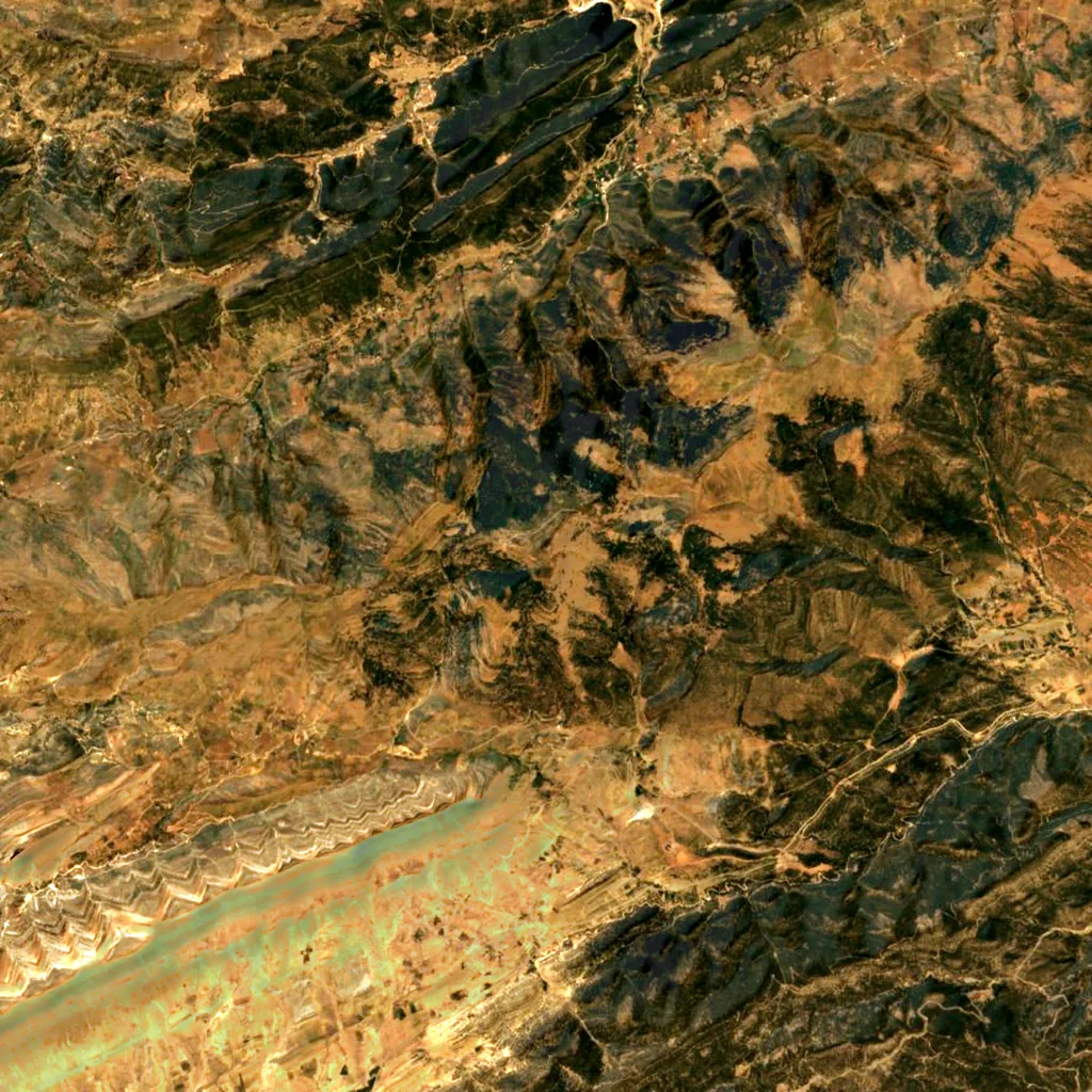 Djebel Chélia seen from above (Sentinel-2)