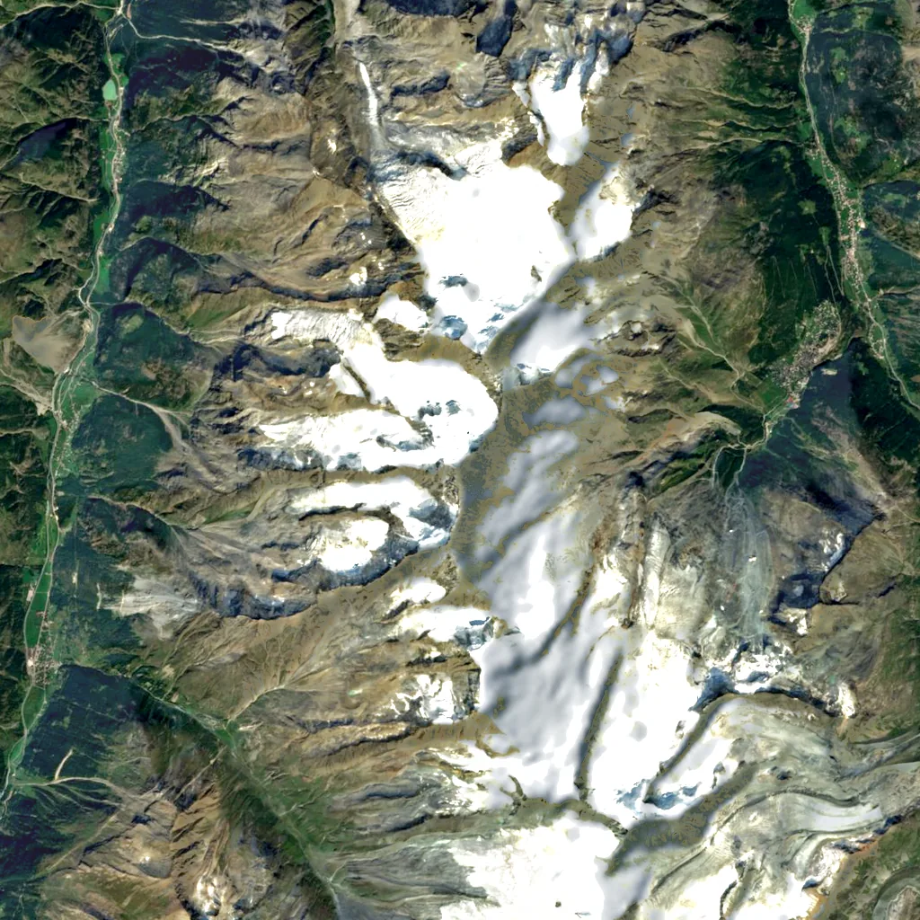 Dom seen from above (Sentinel-2)