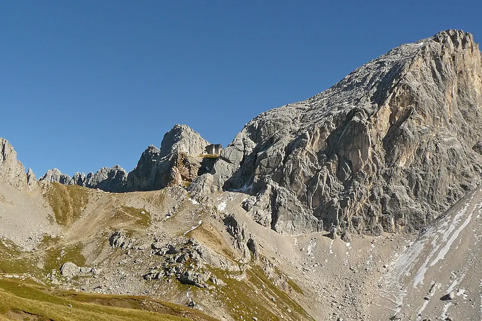 Blick auf die Dreitorspitze im NSG Schachen und Reintal (00092.01)