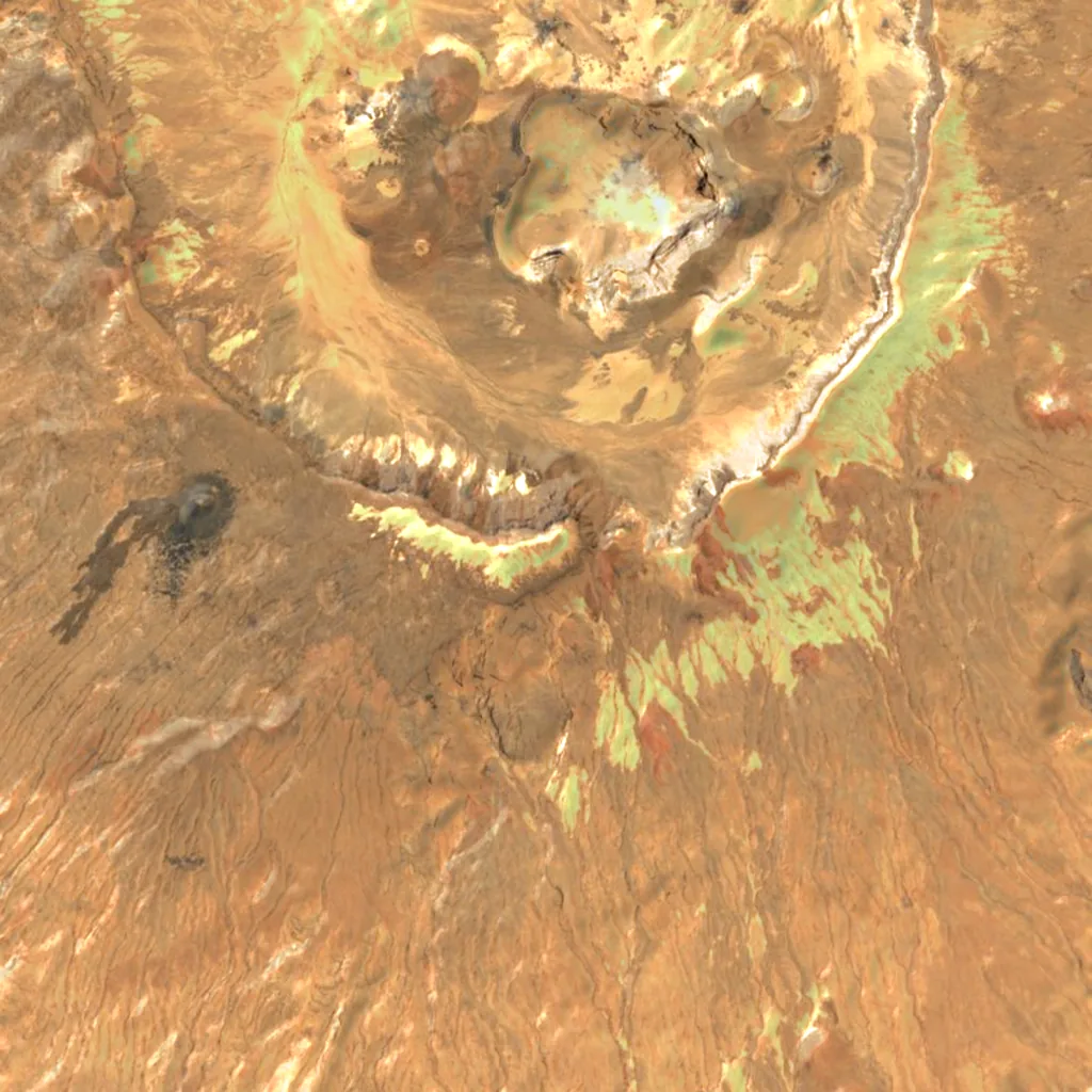 Emi Koussi seen from above (Sentinel-2)