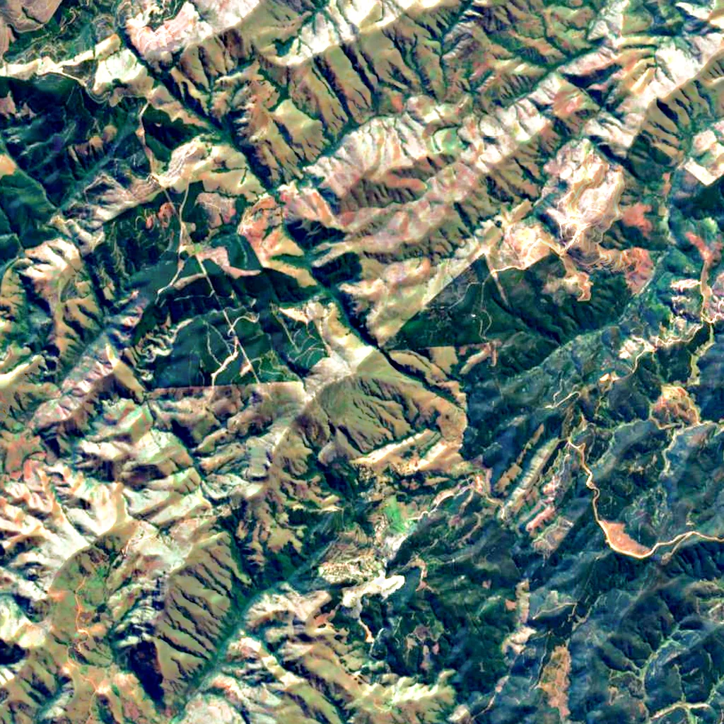 Emlembe seen from above (Sentinel-2)