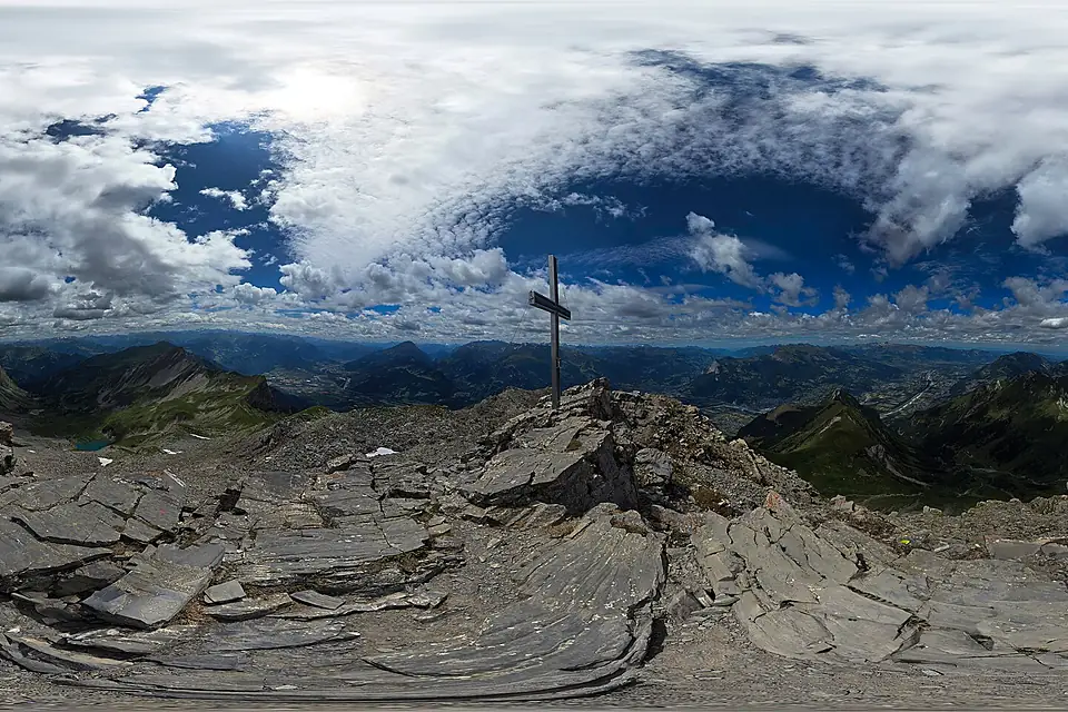 Falknisspitz Spherical Panorama