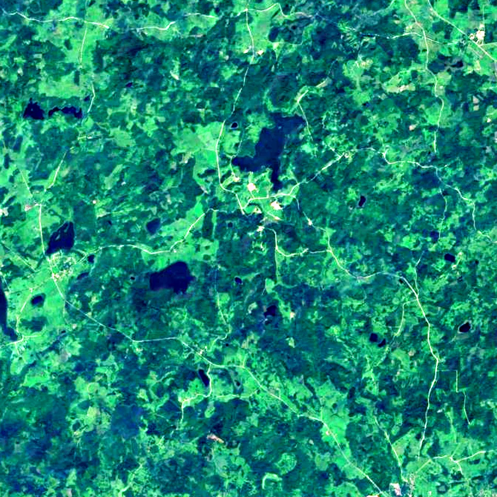 Gaiziņkalns seen from above (Sentinel-2)