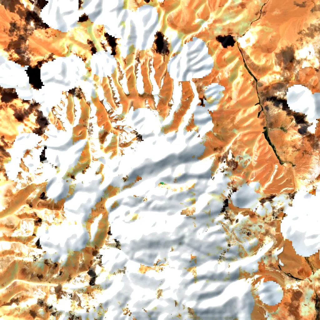 Galán seen from above (Sentinel-2)