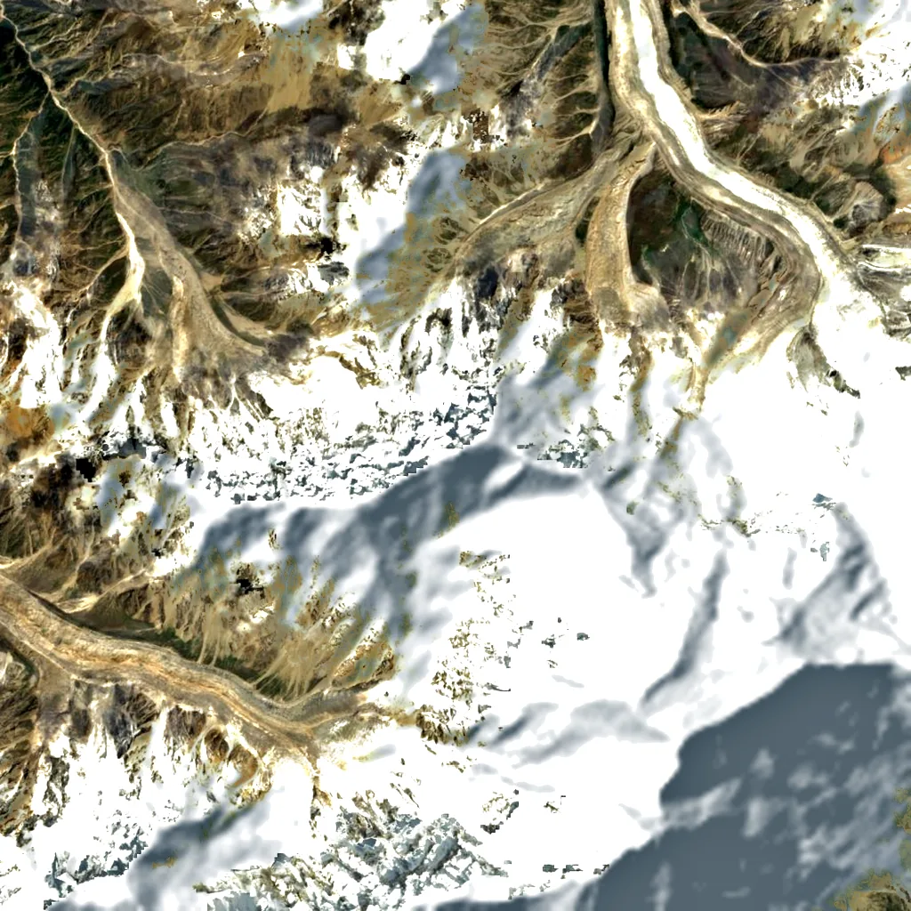 Ganalo Peak seen from above (Sentinel-2)