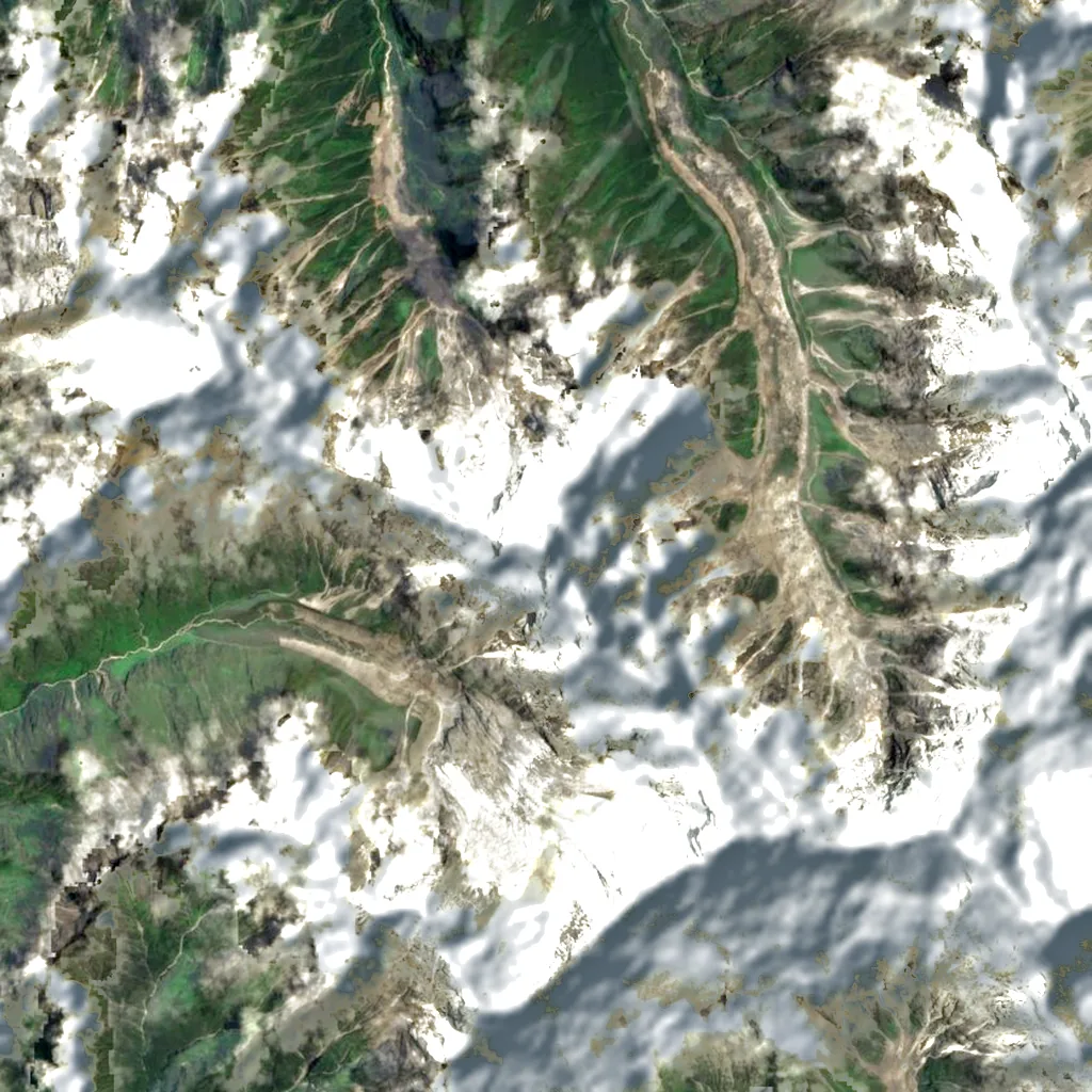 Ganesh NW seen from above (Sentinel-2)