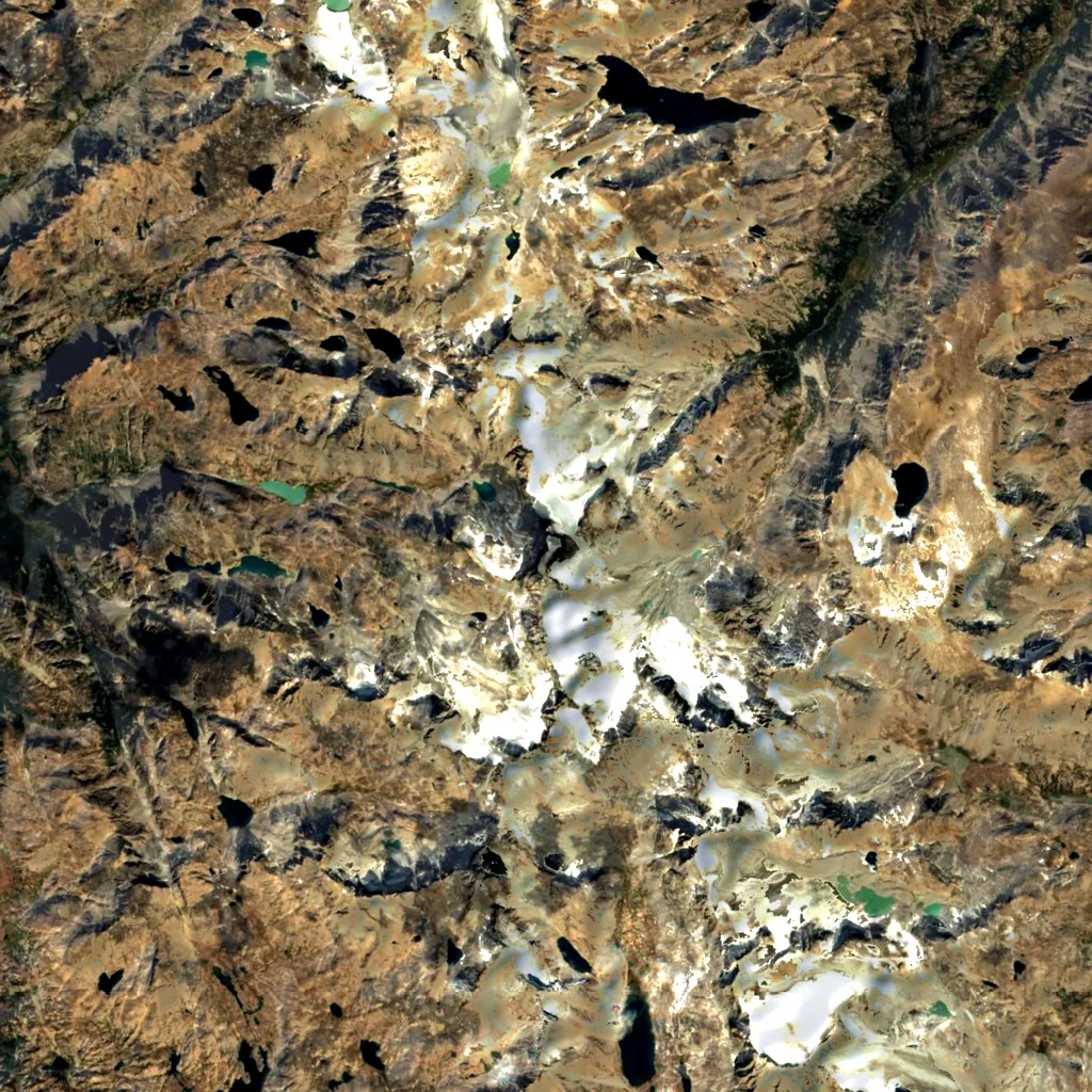 Gannett Peak seen from above (Sentinel-2)