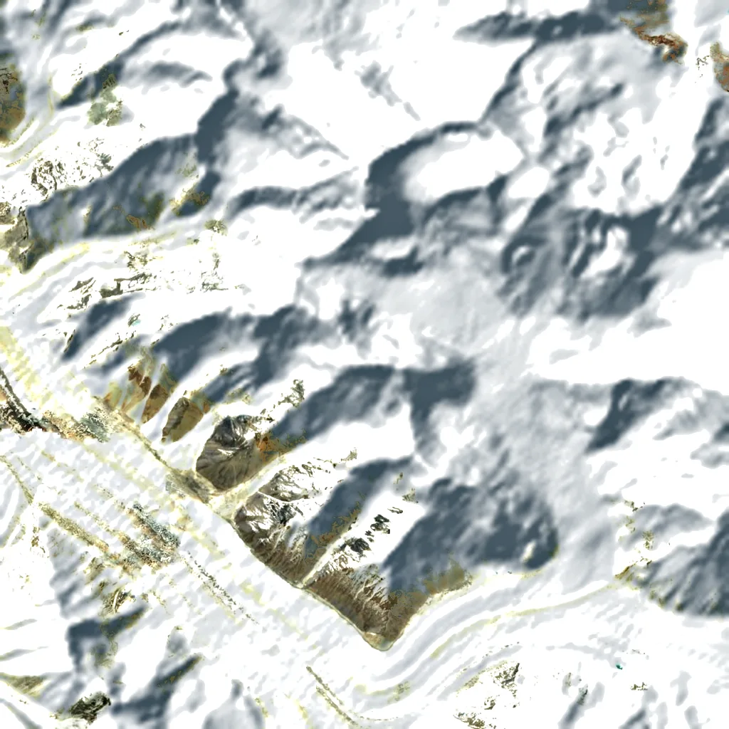 Gasherbrum V seen from above (Sentinel-2)