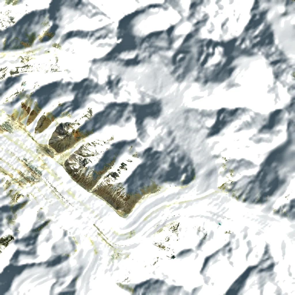Gasherbrum VI seen from above (Sentinel-2)
