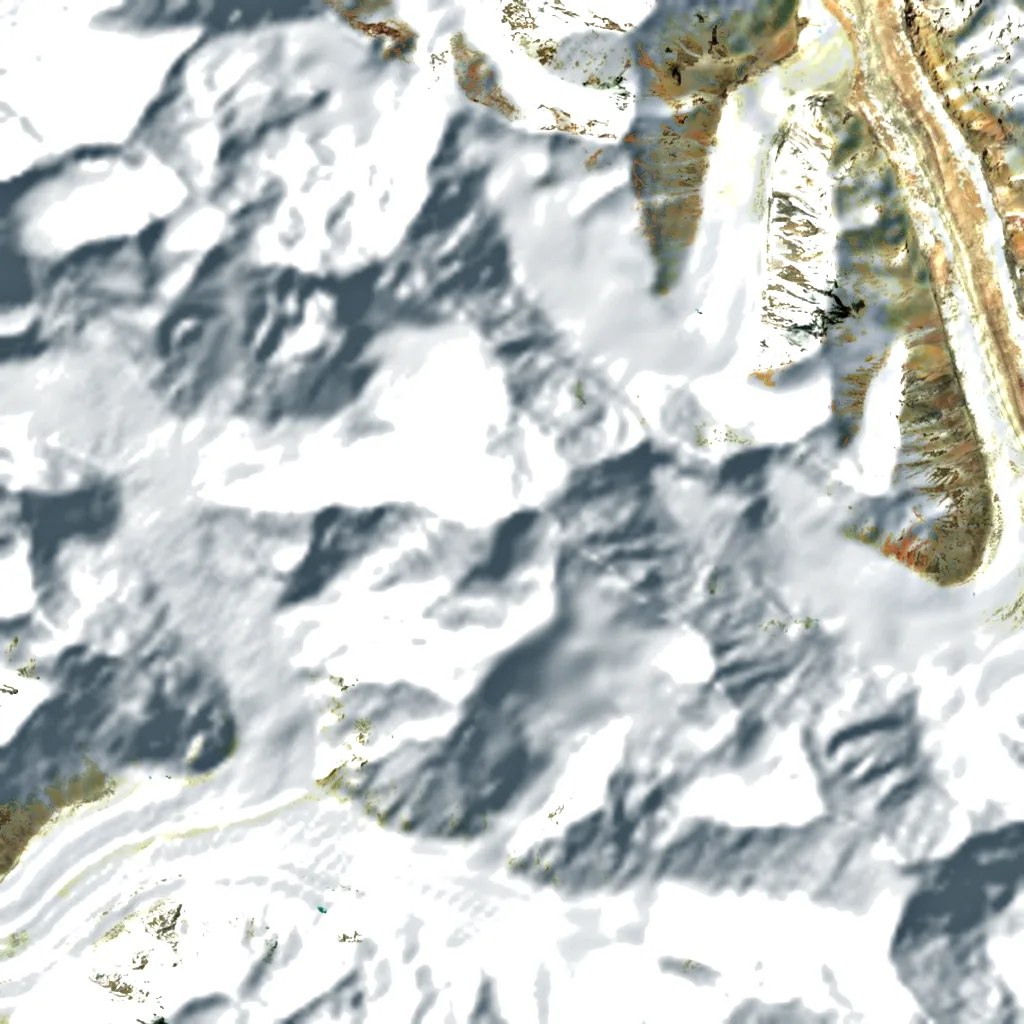 Gasherbrum seen from above (Sentinel-2)