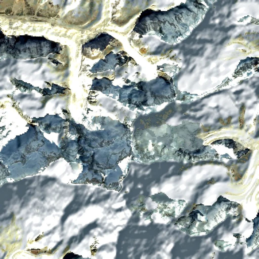 Gimmigela Chuli seen from above (Sentinel-2)