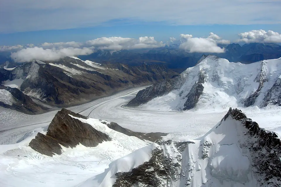 Gletscherhorn aerial view