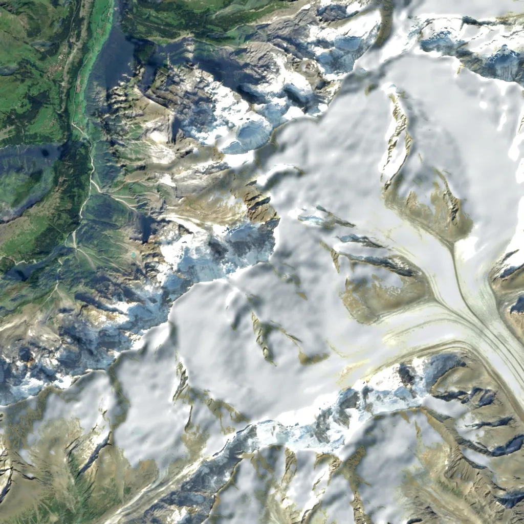 Gletscherhorn seen from above (Sentinel-2)
