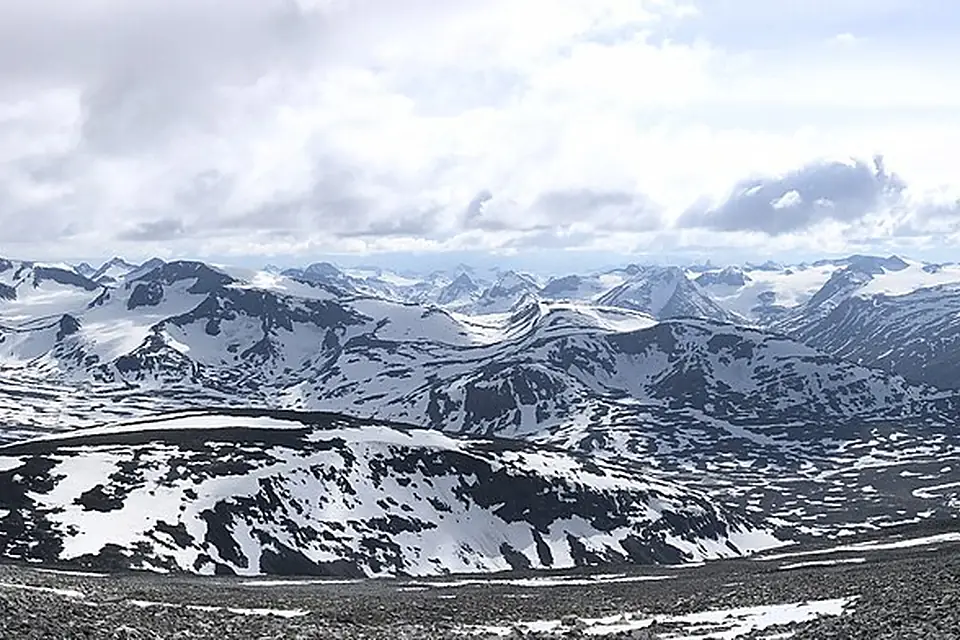 Glittertinden panorama südwestt