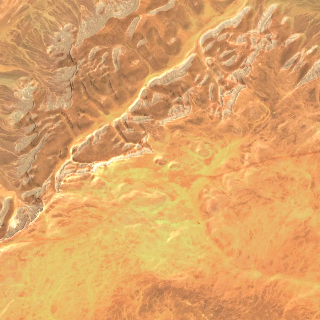Goûr Amogjâr seen from above (Sentinel-2)
