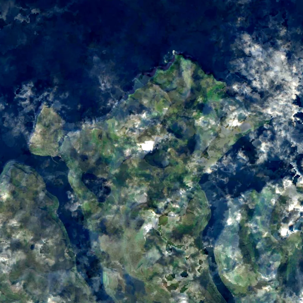 Gráfelli seen from above (Sentinel-2)