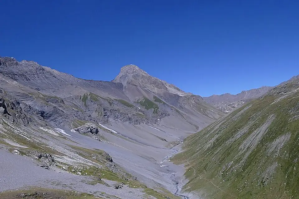 Panorama Grande Casse et Vallon de la Leisse en été (août 2022)